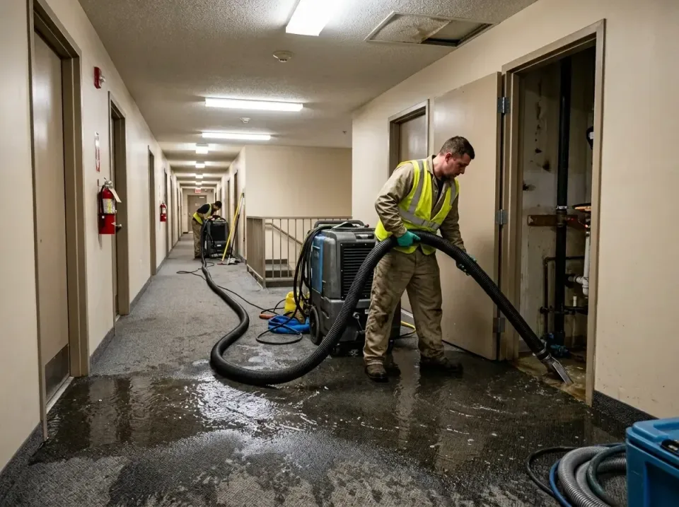 multi-unit-apartment-hallway-f-005 — frequently asked questions, Emergency Burst Pipe Water Extraction & Removal in Edgewood…